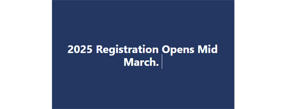 2025 Registration